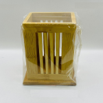 Bamboo Square Spoon Holder