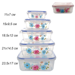 5 Pcs Airtight Container Set